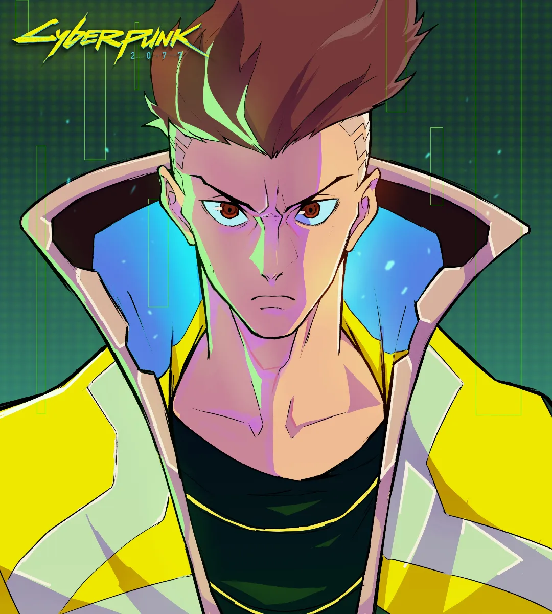 David Martinez Cyberpunk Edgerunners portrait by JUSWA