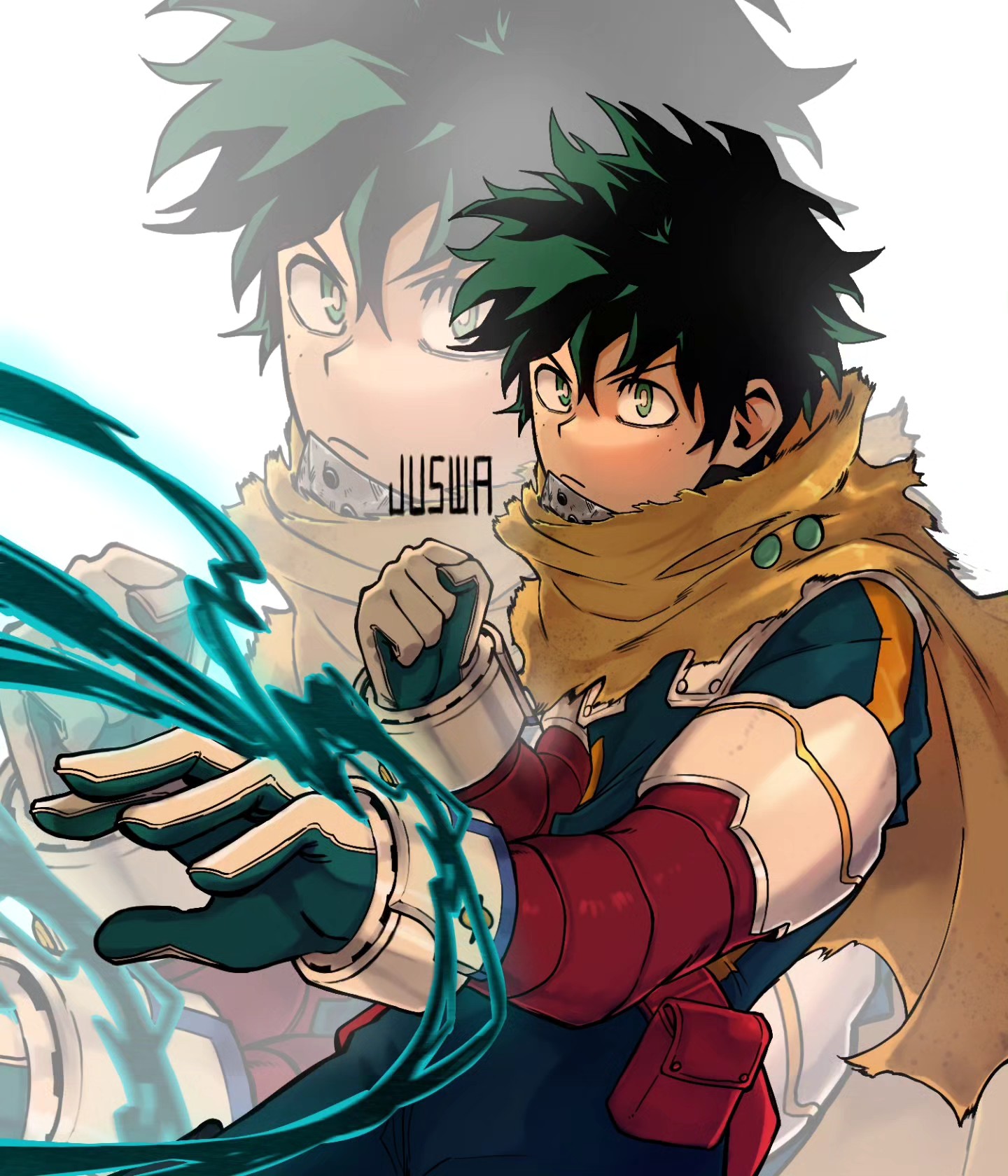 Izuku Midoriya Deku digital illustration by JUSWA